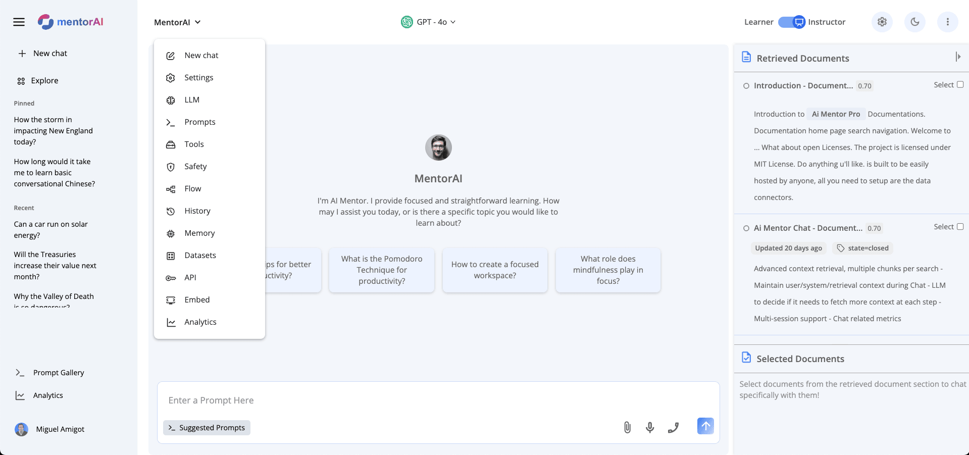 MentorAI Dashboard