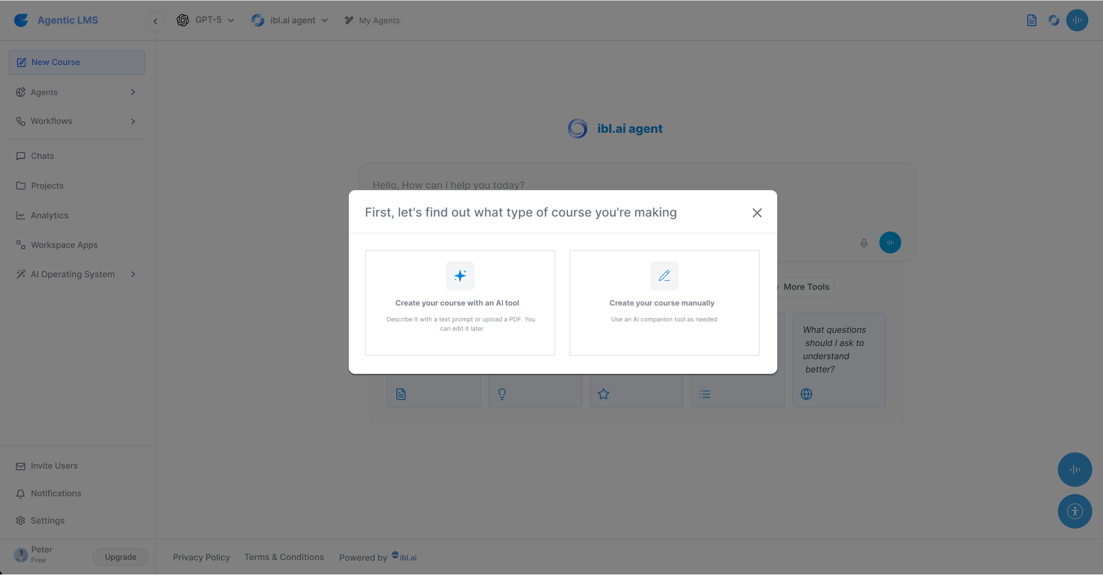 Flexible Course Creation